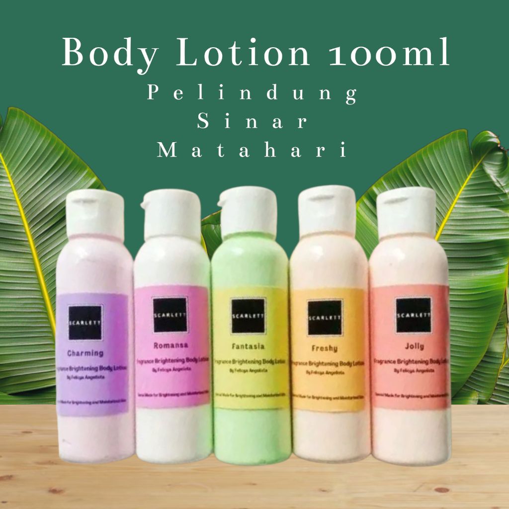 5-PCS Scarlet body lotion mini 30ml Rondom kemasan travel tester