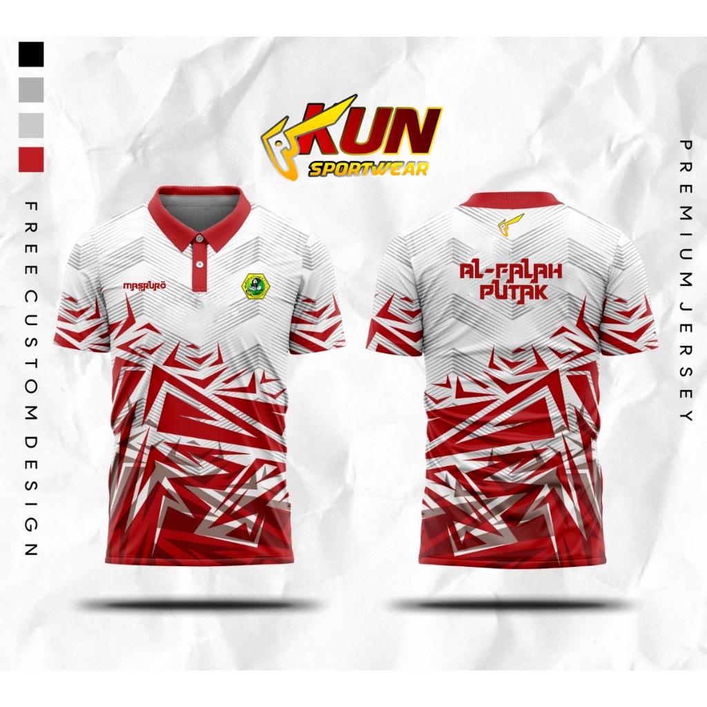 Jersey Custom Nama Logo Sponsor