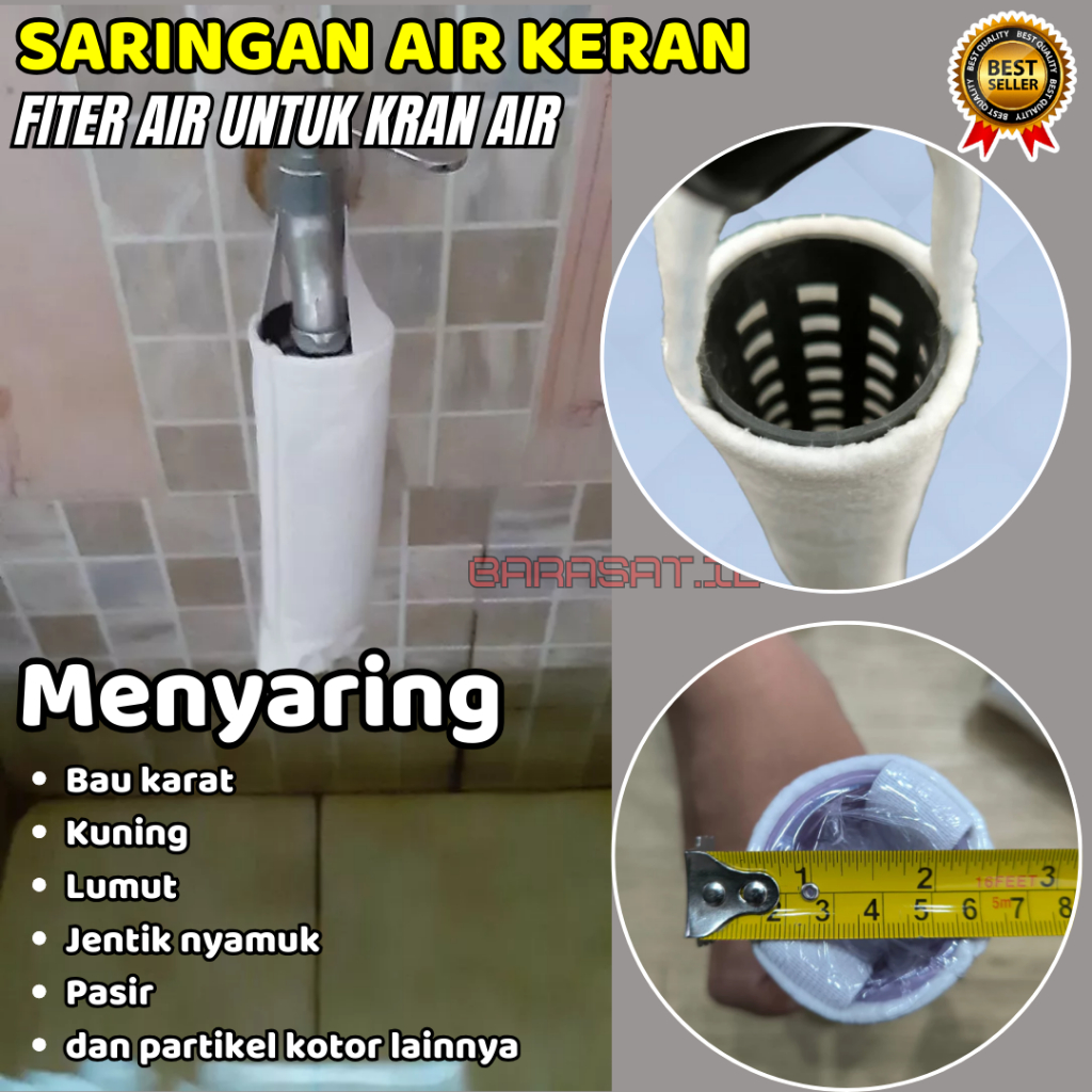 Saringan Air Keran Murah Filter kantong kran penyaring penjernih saringan air Kualitas Terbaik