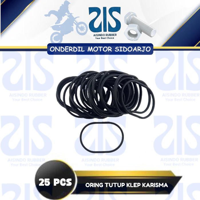 Oring Tutup Klep KHARISMA (Harga Per Pak isi 25) - Seal Sil O Ring Karet OTK SUPRA X 125 / KIRANA