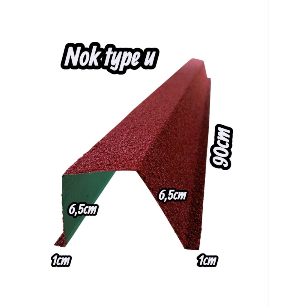 Nok/wuwung genteng metal pasir U anti karat