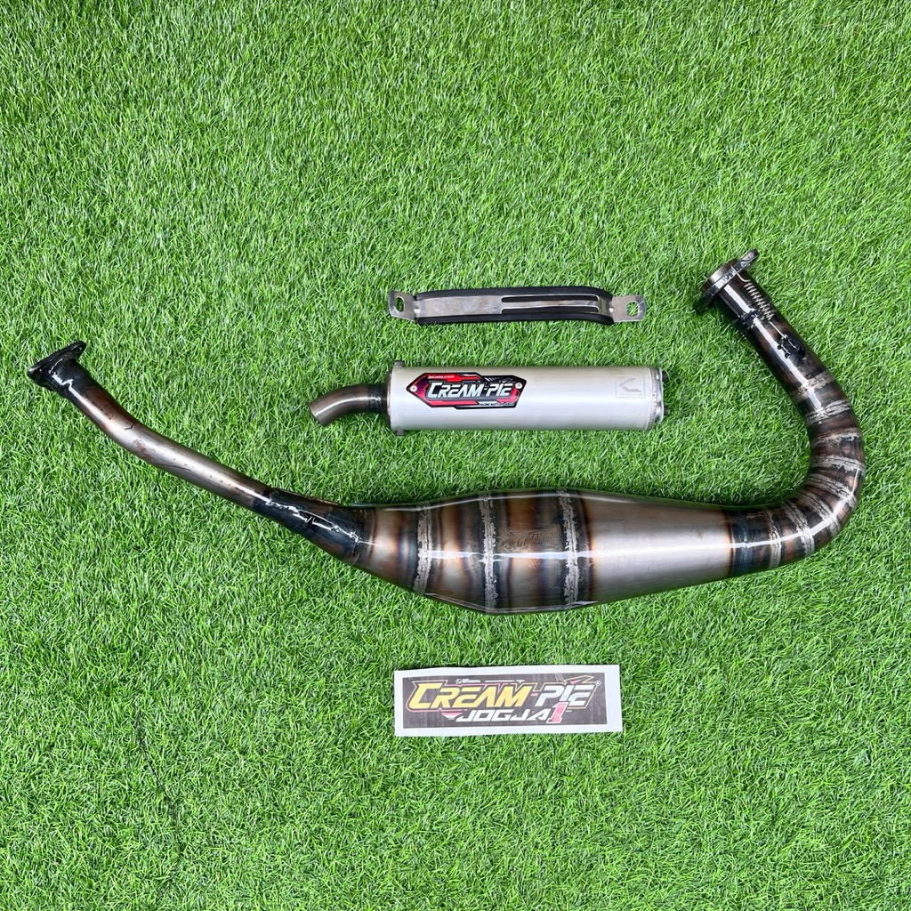 Knalpot Creampie Original RX King Superpro PDK Almunium Plat