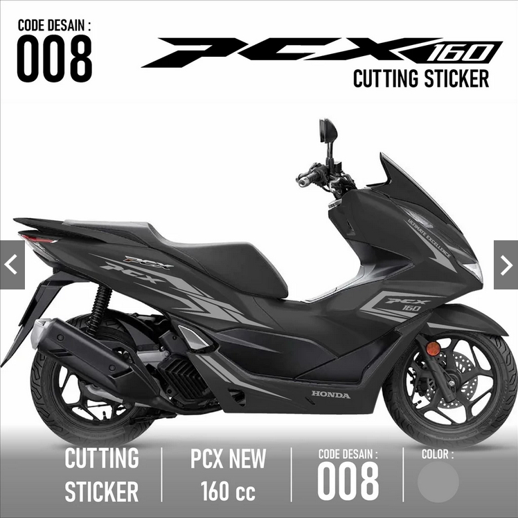 List Cutting Sticker PCX 160-Aksesoris Motor Stiker Honda PCX 160 cc Skotlet Sticker Striping Lis Va