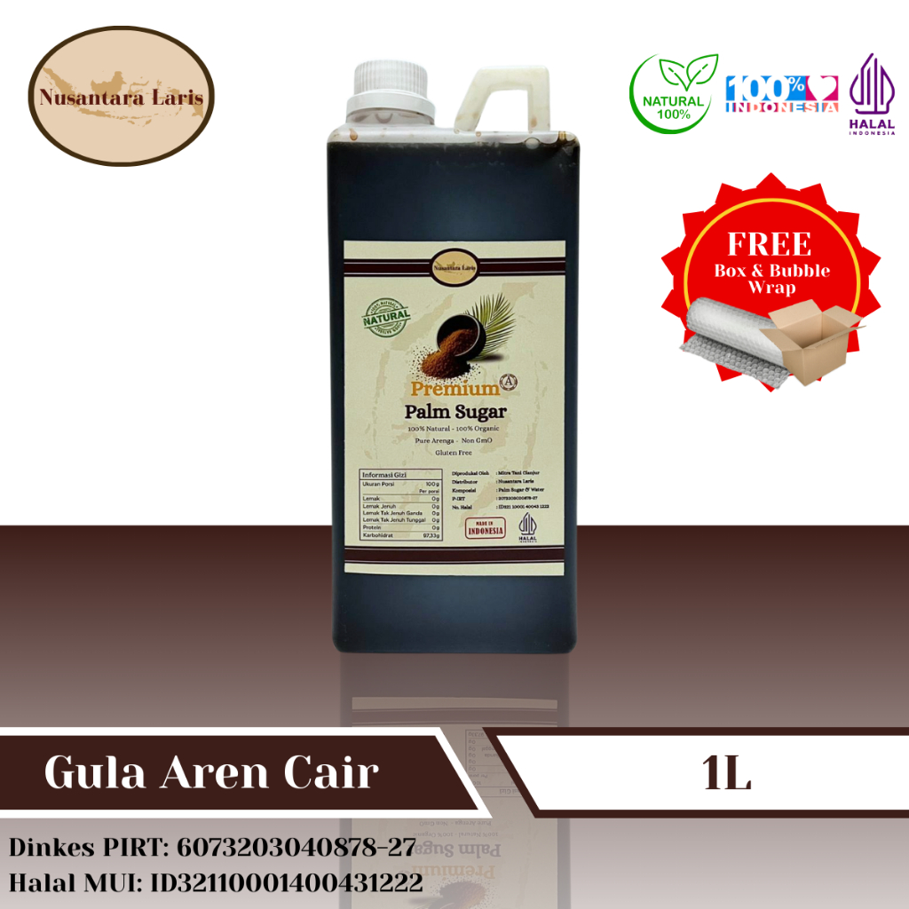 

PROMO! Gula Aren Cair / Palm Sugar Organik 1L
