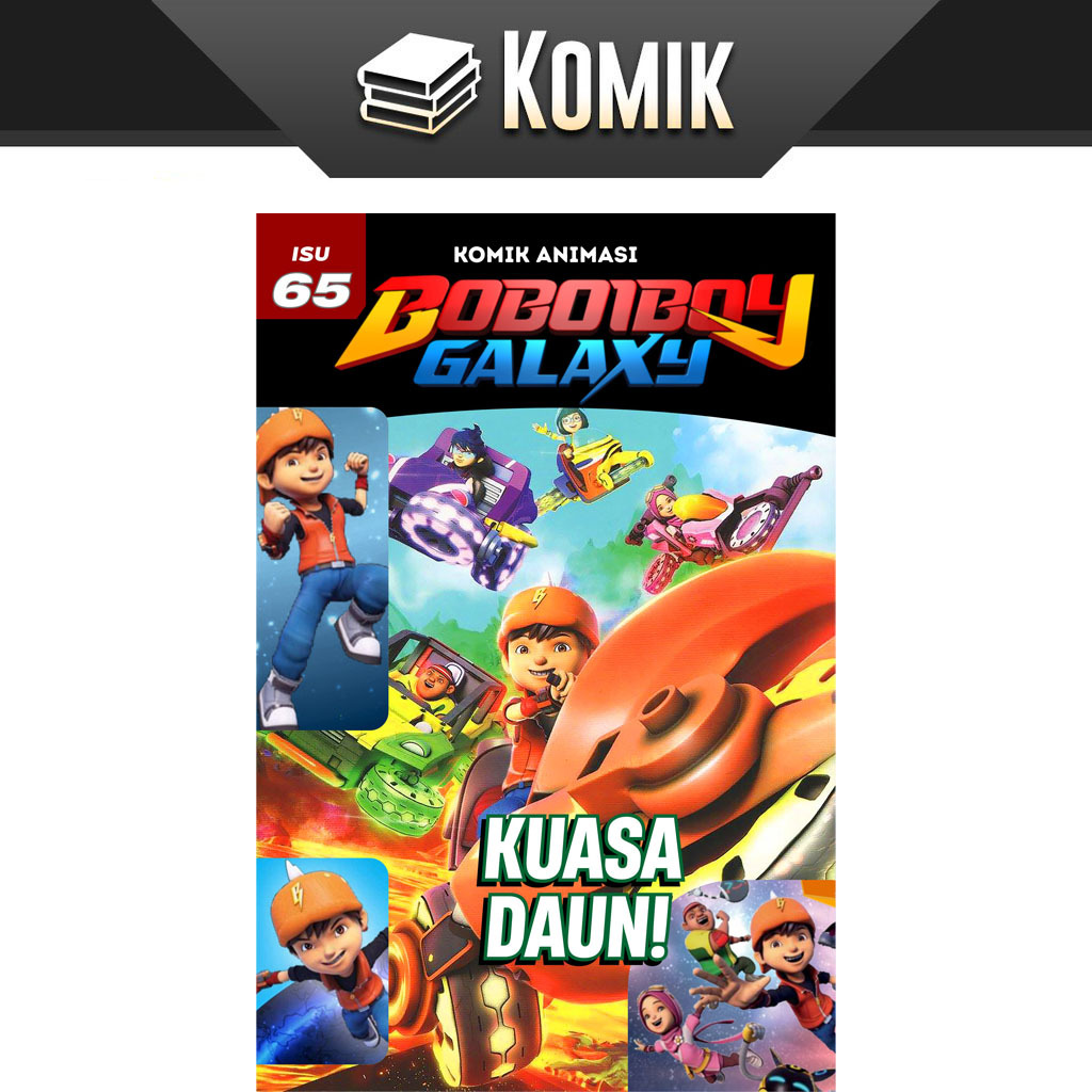 Komik BOBOIBOY GALAXY musim 1 versi animasi isu 65 Boboiboy Daun kuasa daun