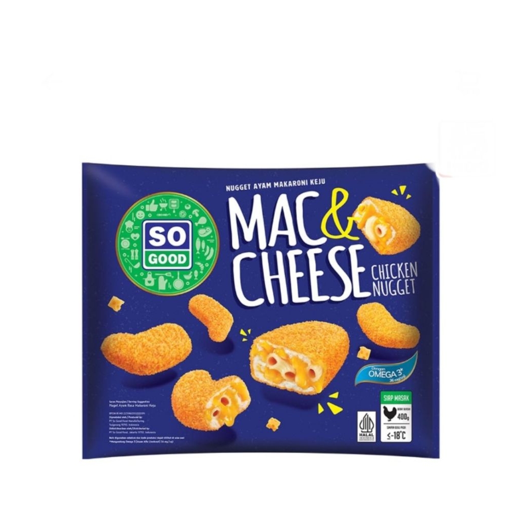 

so good chicken nugget mac & cheese 400 gram
