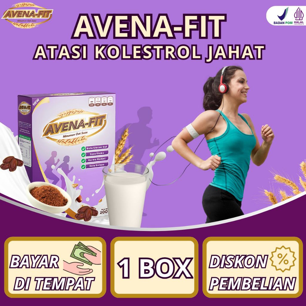 

Avenafit- Sereal Oat Susu Solusi ampuh Redakan Kolestrol Jahat Paket (1 BOX)