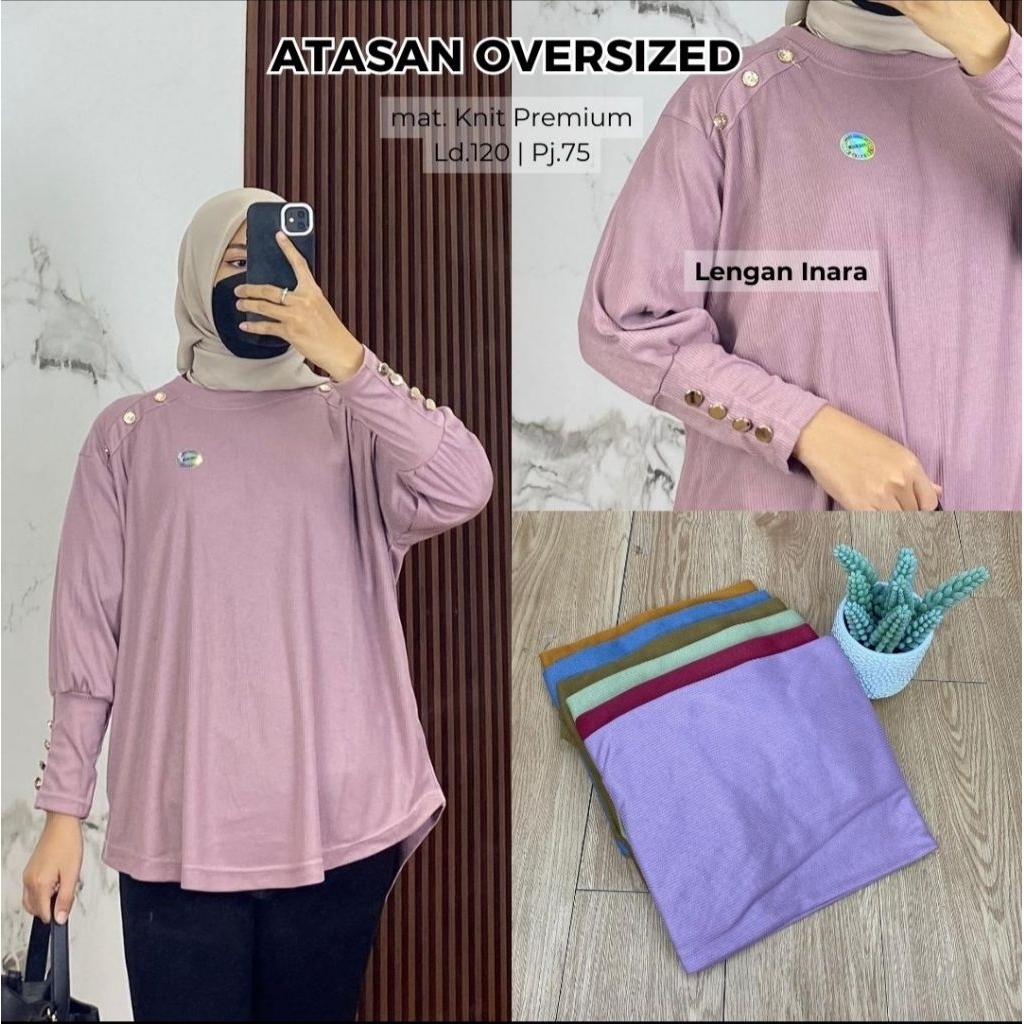 #TUNIK/ATASAN/ KAOS, KNIT OVERSIZE