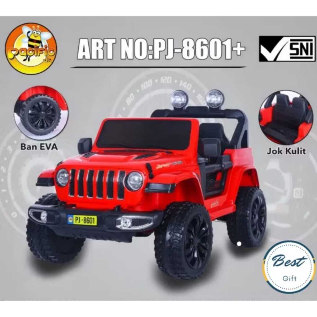 Mobil Aki Anak Jeep Rubicon PJ8601 - Mobil Anak Bisa Dinaiki