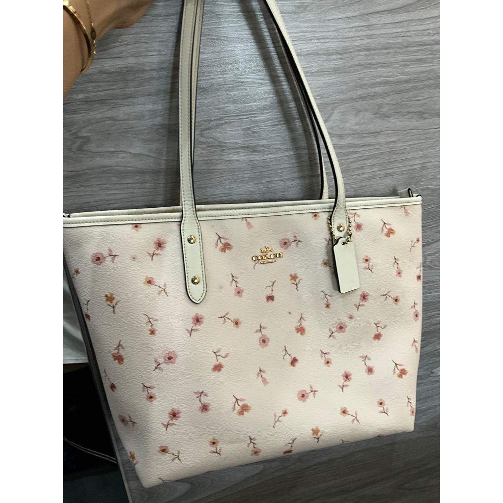 totebag coach motif flower original