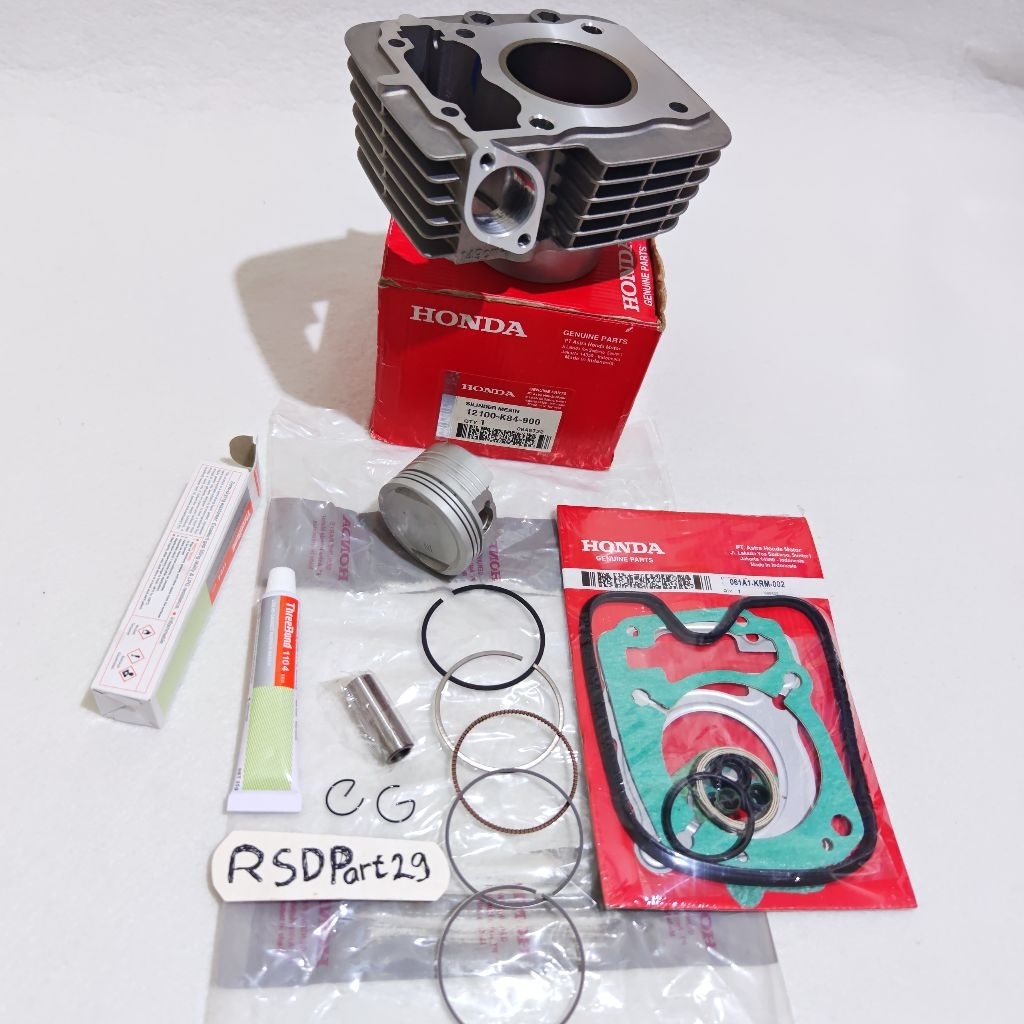 Blok seher komplit isi piston Kit K84 Top set,Lem (Standar) Honda CRF 150