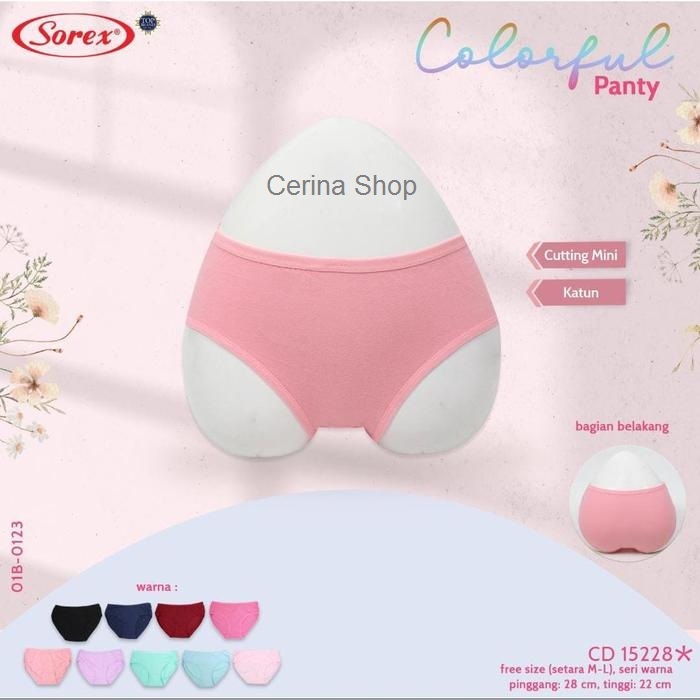 Celana Dalam Wanita SOREX 15228 / CD Polos Mini Katun Soft SOREX / CD Murah SOREX BEST SELLER