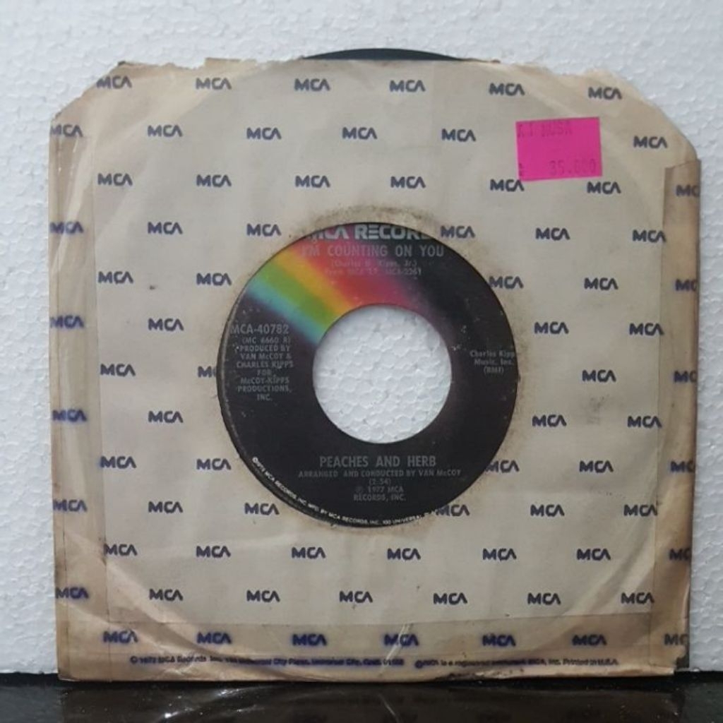 Vinyl Piringan hitam 7 inch Peaches And Herb - I'm Counting On You