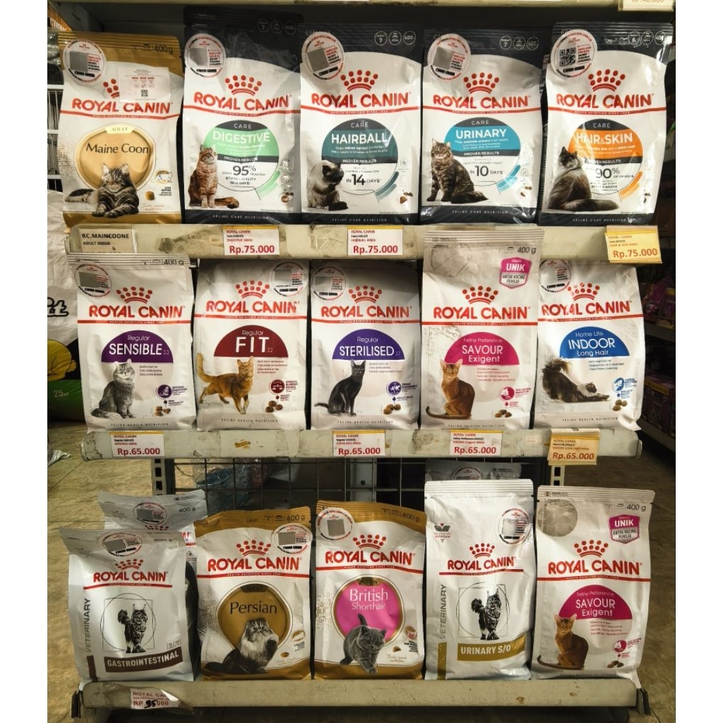 ROYAL CANIN 400G DRY FOOD MAKANAN KERING FRESH PACK KEMASAN ASLI HAIRBALL CARE HAIAR & SKIN PERSIAN 