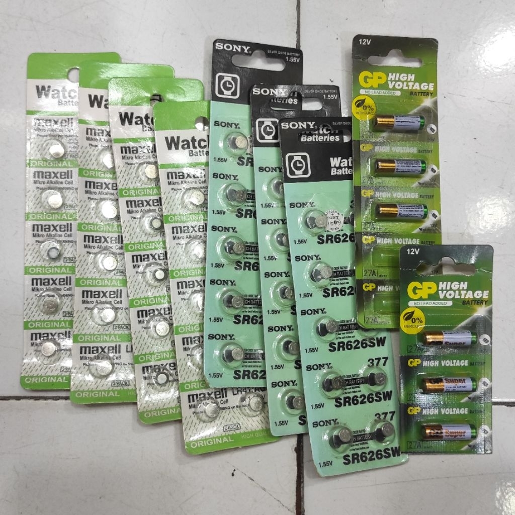 

Set Baterai EXPIRED RUSAK Untuk Mainan / Afkir