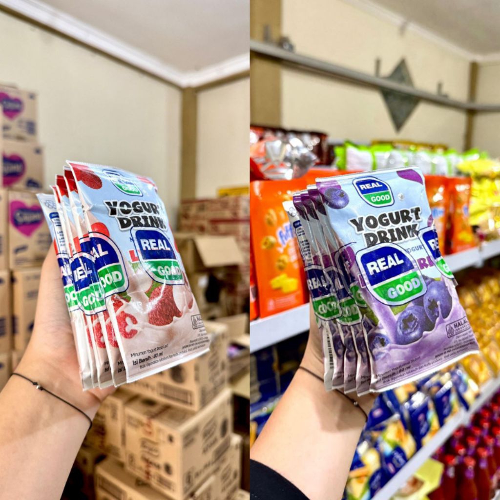 

Yoghurt Drink Realgood (Perpaket isi 5) | Kartonan isi 8 paket
