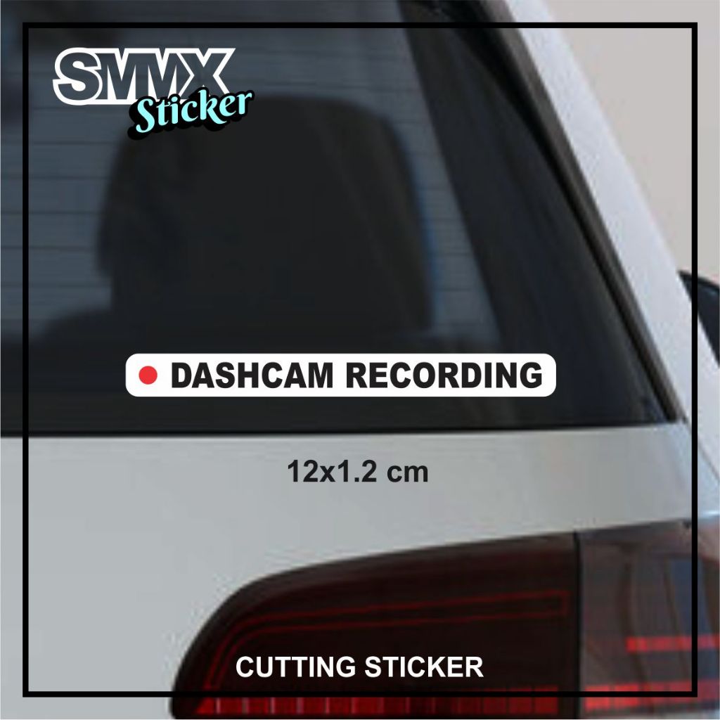 Cutting Sticker Dashcam Recording kamera mobil motor waterproof