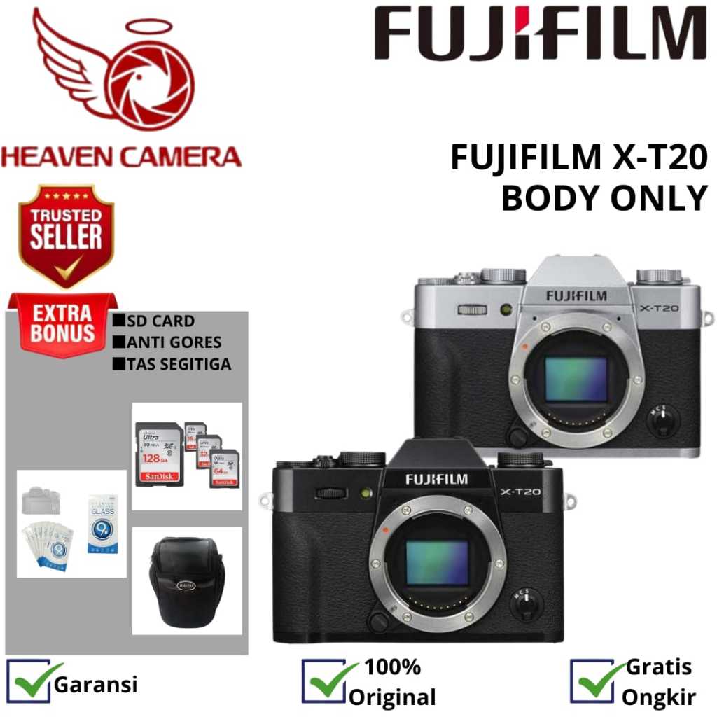FUJIFILM X-T20 BODY ONLY / FUJIFILM XT20 BODY ONLY MIRRORLESS KAMERA