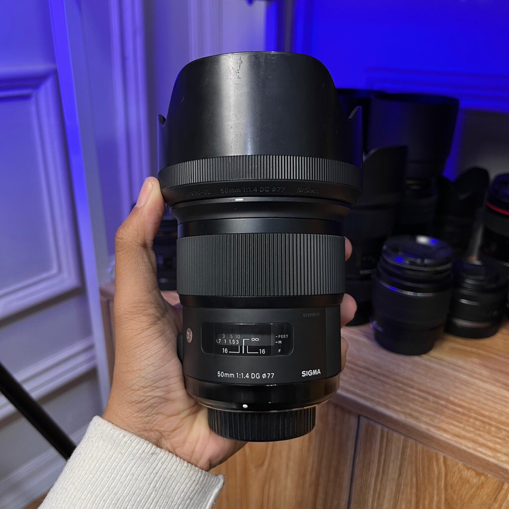 Lensa 50mm f1.4 sigma art nikon mulus