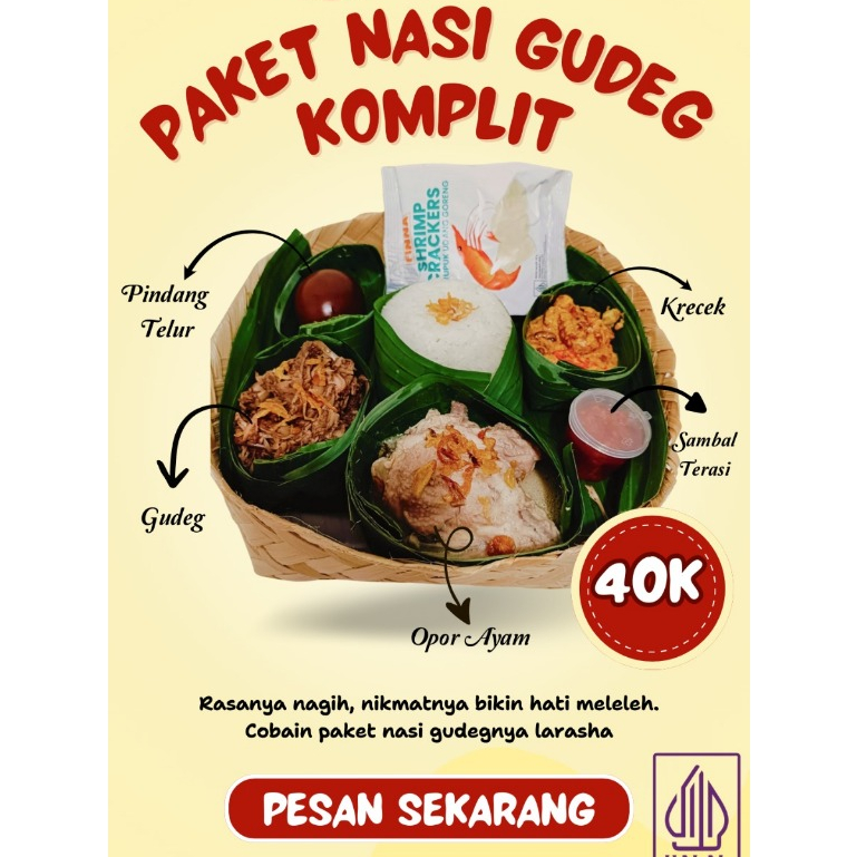 

Jual Nasi Gudeg Yogyakarta/Jual Paket Gudeg Besek/Paket Nasi Gudeg Murah/Jual Nasi Besek Depok
