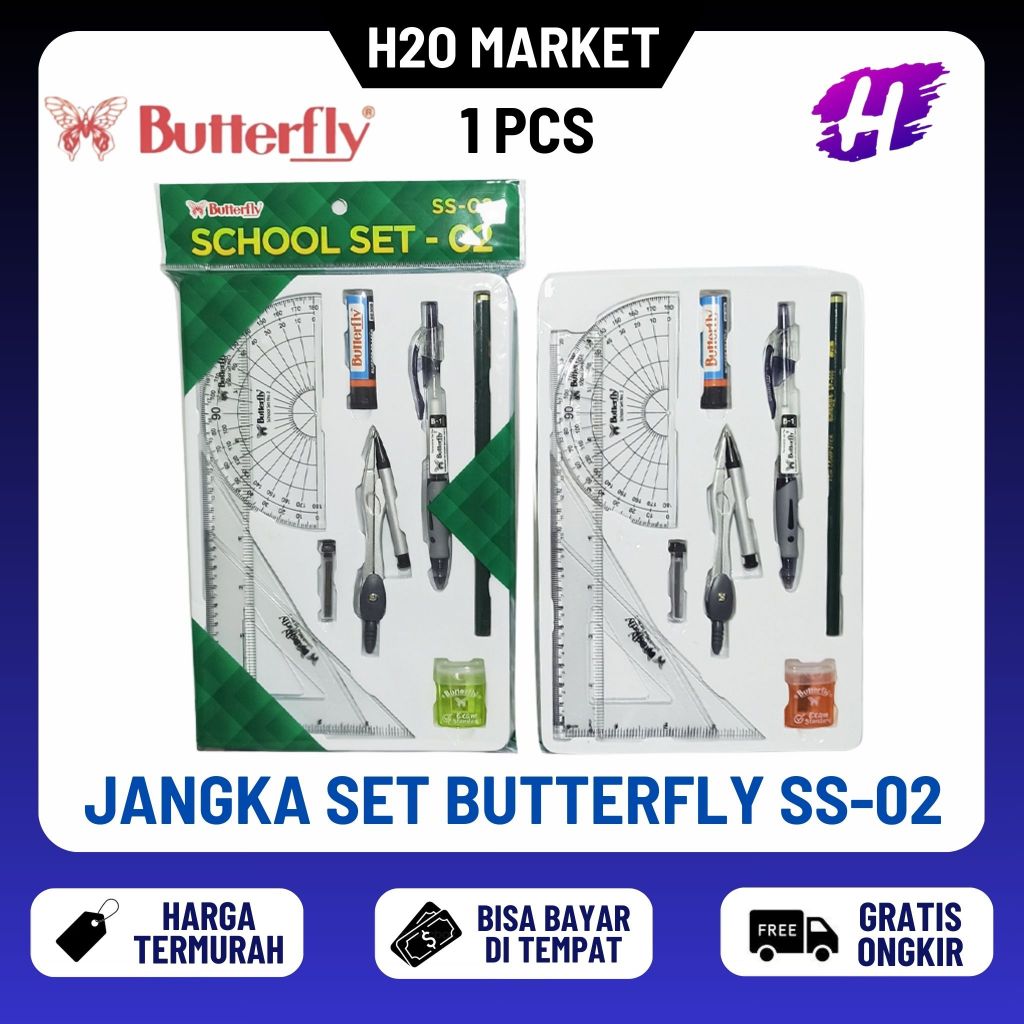 

❤️H2O❤️ Jangka set Butterfly SS 02