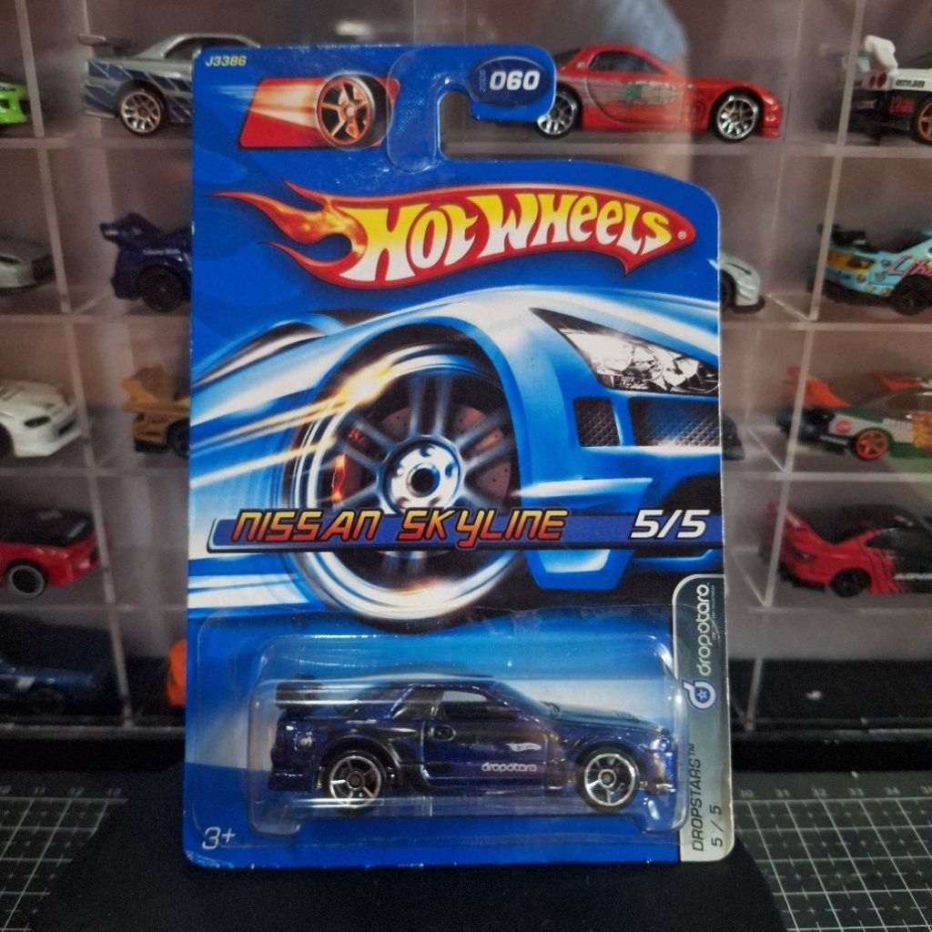 Hotwheels Nissan Skyline R32 Bluecard Dropstars Hot Wheels