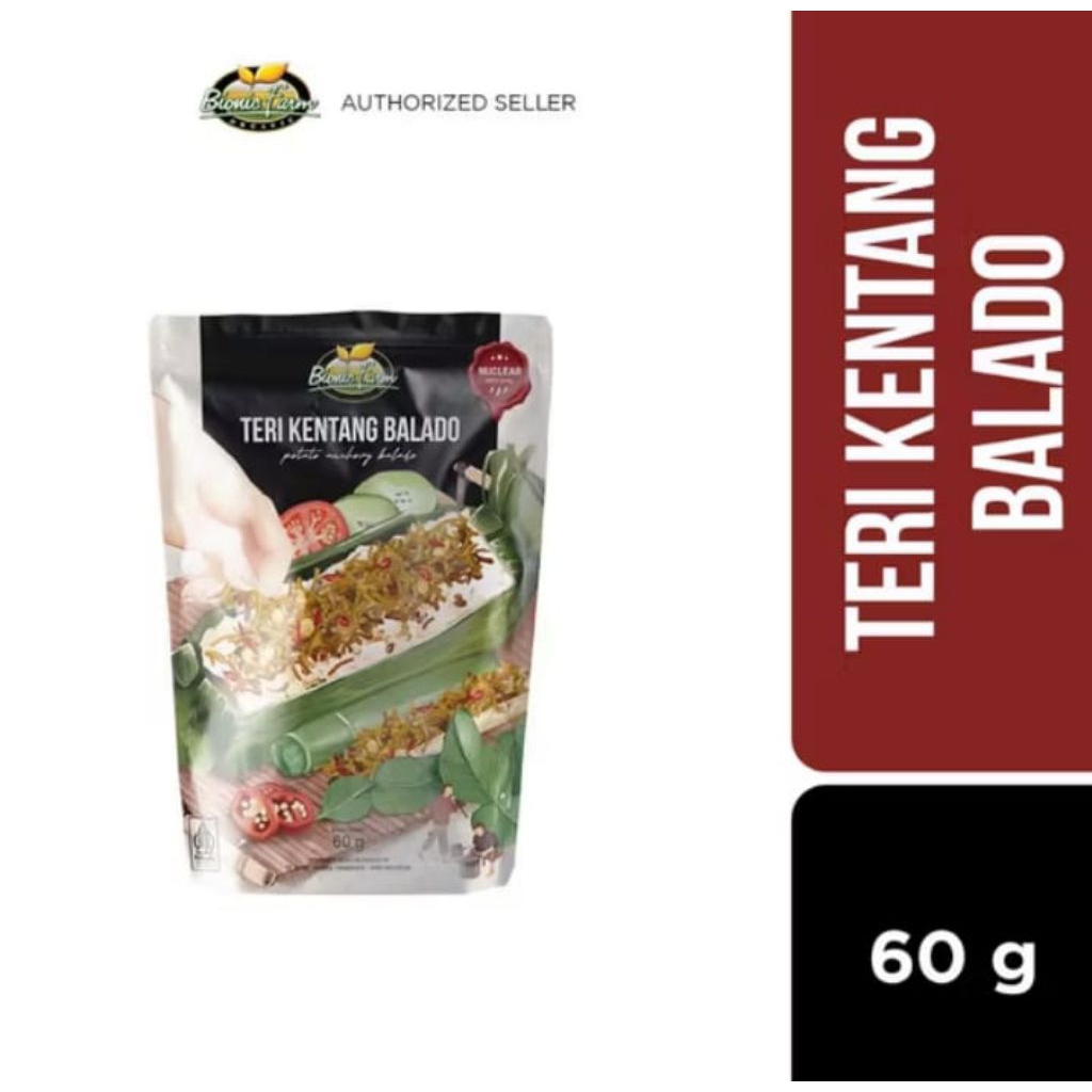 

Bionic Farm - Teri Kentang Balado Mild Spicy Level 60gr