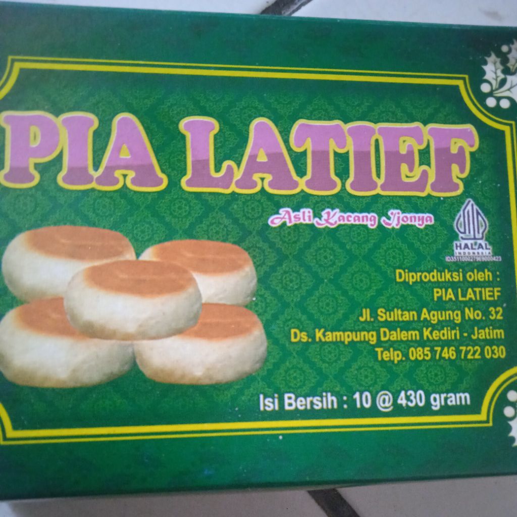 

Kue PIA LATIEF KHASS KEDIRI RASA ORIGINAL ISI 10 KEPING
