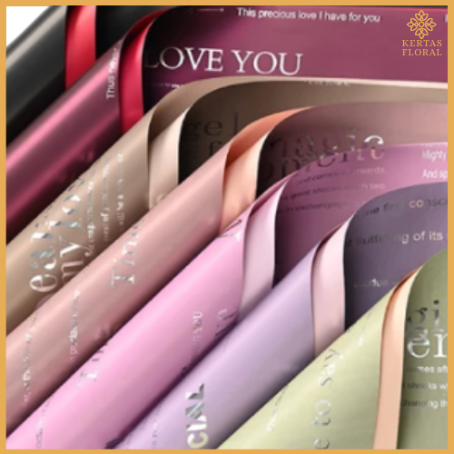 

20 LEMBAR Flower Wrapping Cellophane Paper Kertas Buket Bunga Bouquet Florist Lembaran KB6082 copy