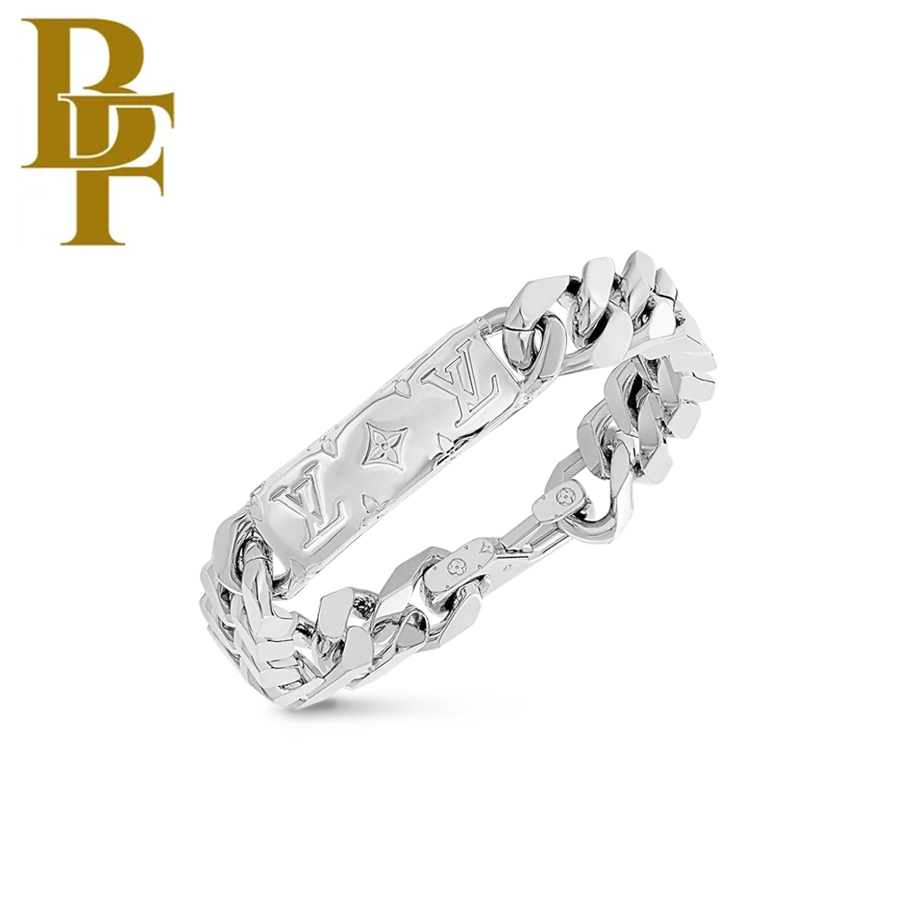 COD【18K emas asli/100%ORI】Gelang Rantai Pria LV Gelang Sisik Naga Pria Gelang LV Monogram Gelang Pri