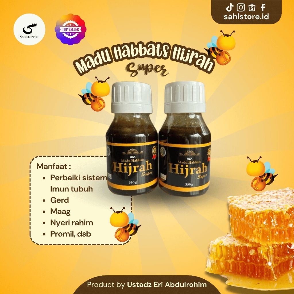 

Madu Habbats Hijrah Super 2 Botol/UEA Herbal-Bantu atasi penyakit Non Medis dan Medis (Gerd, Maag, dll)