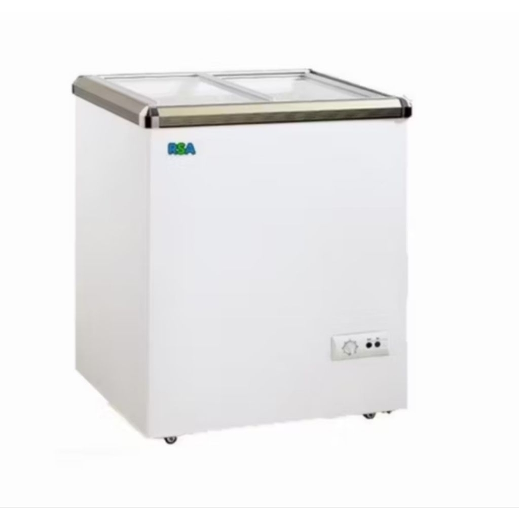 BOX FREEZER RSA SLIDING GLASS 100LITER XS110 SLIDING FLAT GLASS FREEZER 100L