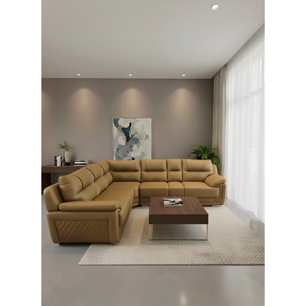 SOFA L FIANO - SOFA SUDUT - SOFA EMPUK - GRATIS ONGKIR WILAYAH BANDAR LAMPUNG