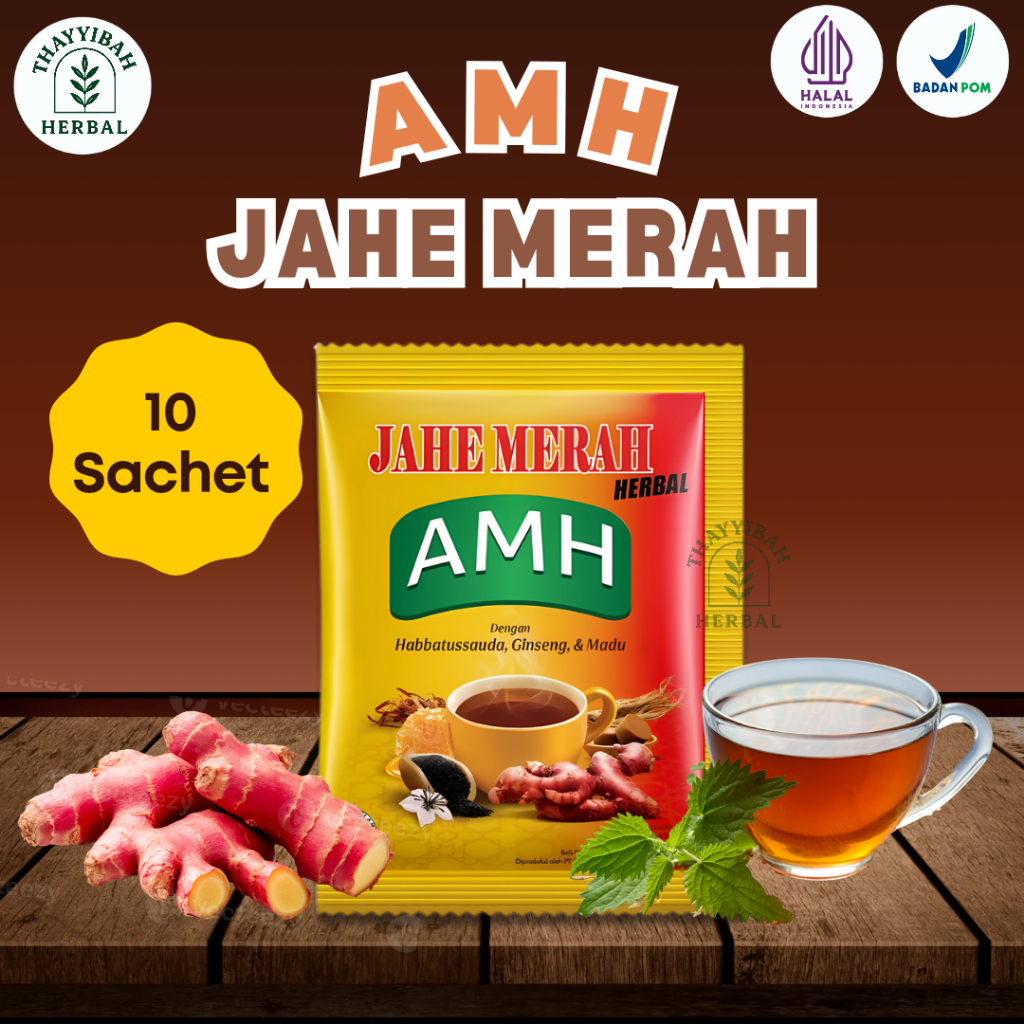 

AMH Herbal Jahe Merah Asli 10 Sachet
