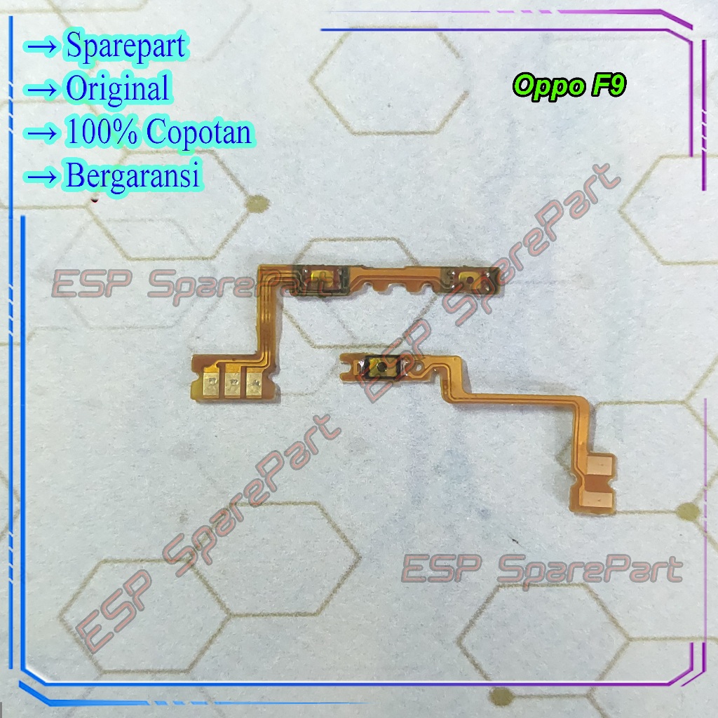Flexible Power Oppo F9 Tombol On Off Dan Volume Copotan