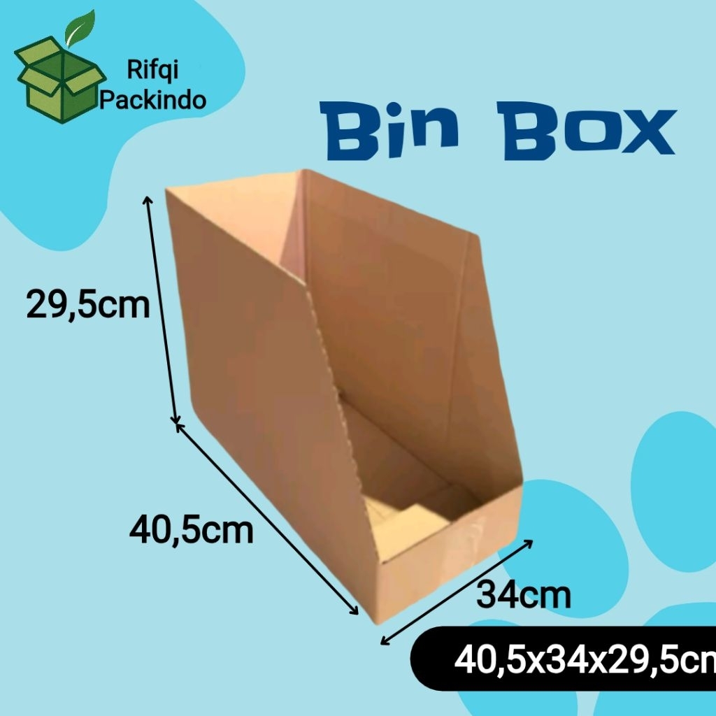 Kardus Arsip Polos Ukuran 40,5x34x29,5cm / Bin Box / Dus Arsip / Box Arsip / Kotak Arsip / Karton