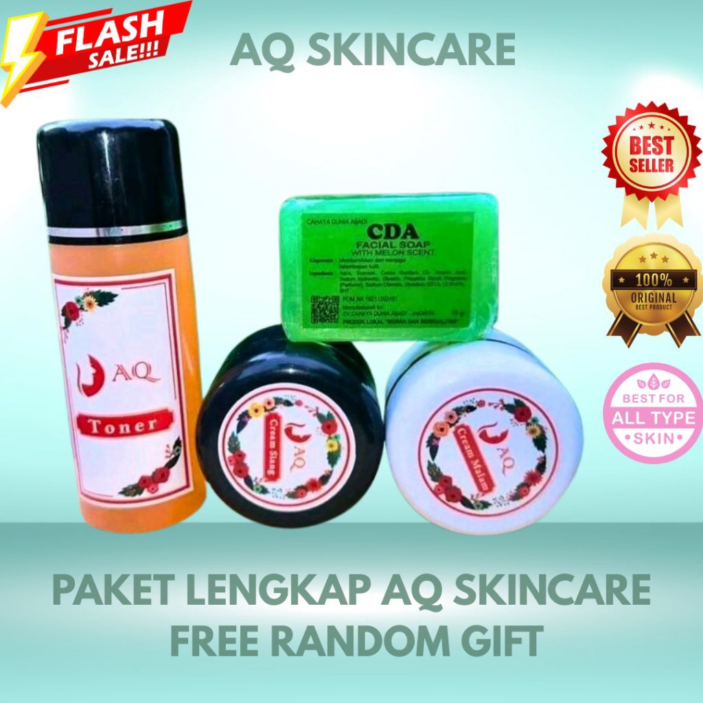 [ COD ] CREAM AQ ORIGINAL 100% / Cream Aq Skincare / Cream Wajah Aq Mencerahkan / Cream Aq 1Paket Si