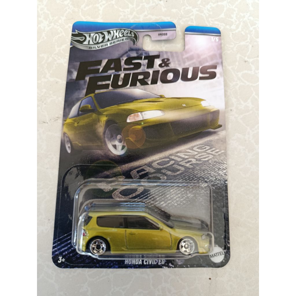 Hotwheels Honda Civic EG FF Hijau Lemon