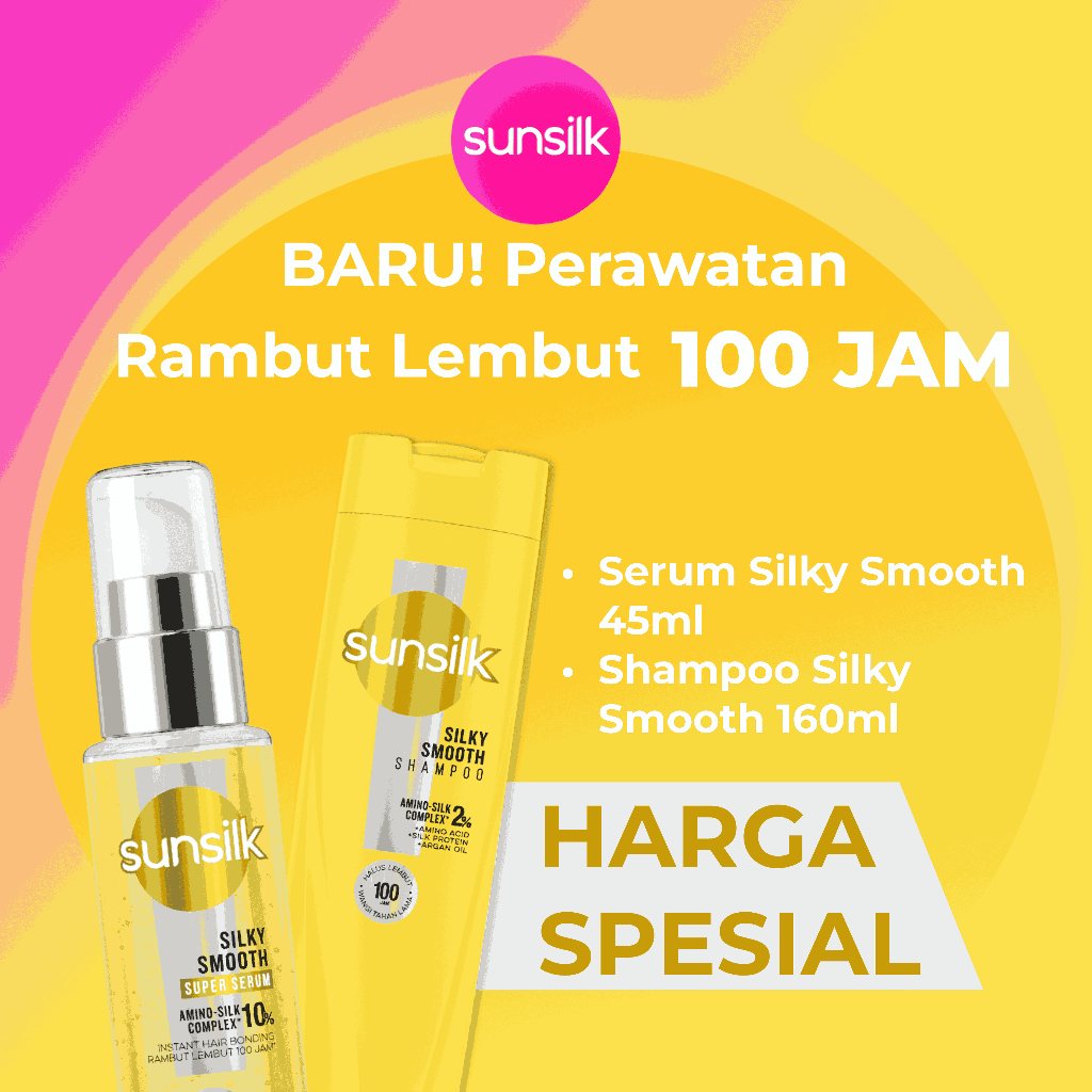 [BUNDLE] Sunsilk Shampoo Silky Smooth 160 ml + Sunsilk Super Serum Silky Smooth 45 ml