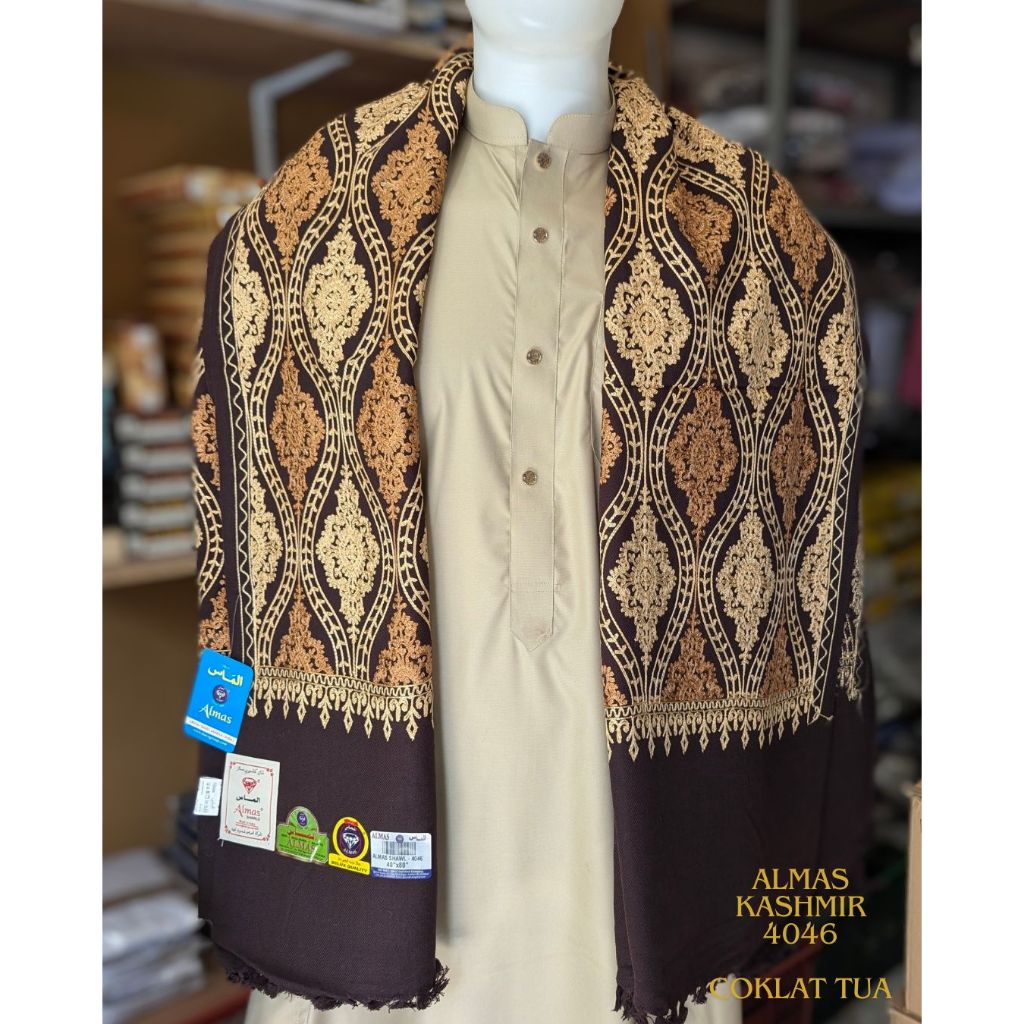 SALE Sorban Almas Kashmiri 4046 Jahit Timbul SALE