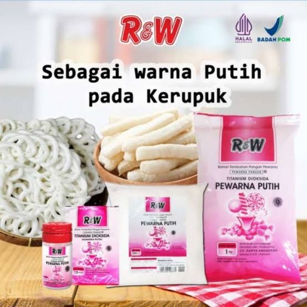 

PROMO Pewarna putih pemutih makanan rajawali R&W 250 gr 1 kg 1 lusin 1 pack pak