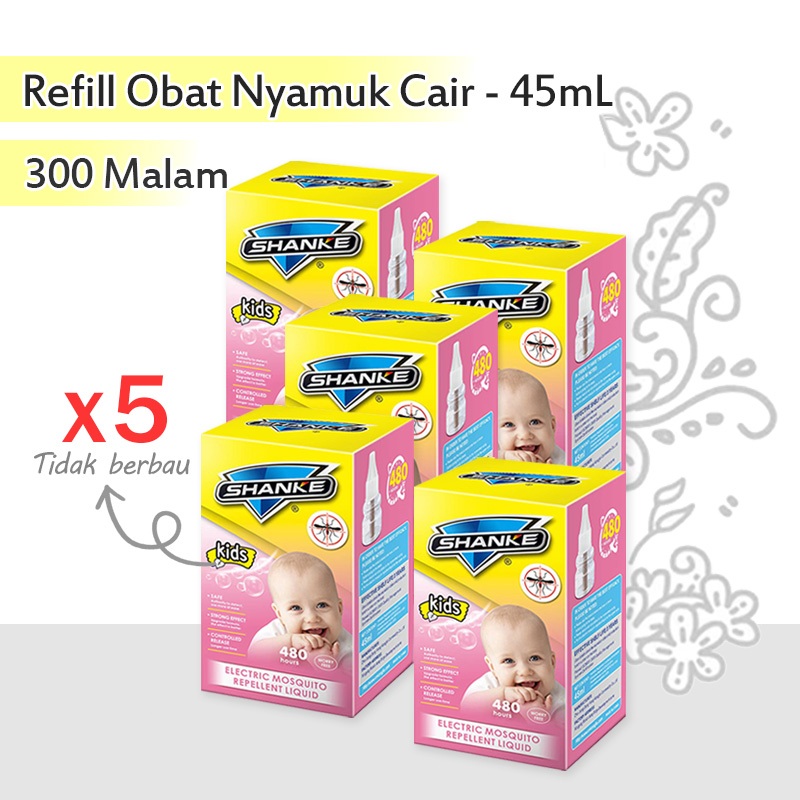 5 Botle Obat Nyamuk Elektrik Cairan / Refill Anti Nyamuk Aman Untuk Bayi