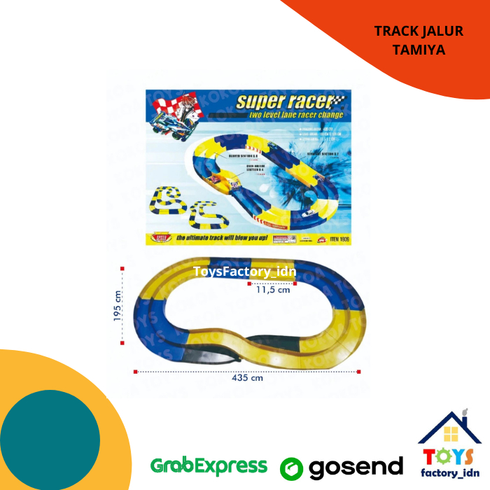 Track Tamiya 4WD Grand Prix - 2 Jalur - Jalanan Tamiya