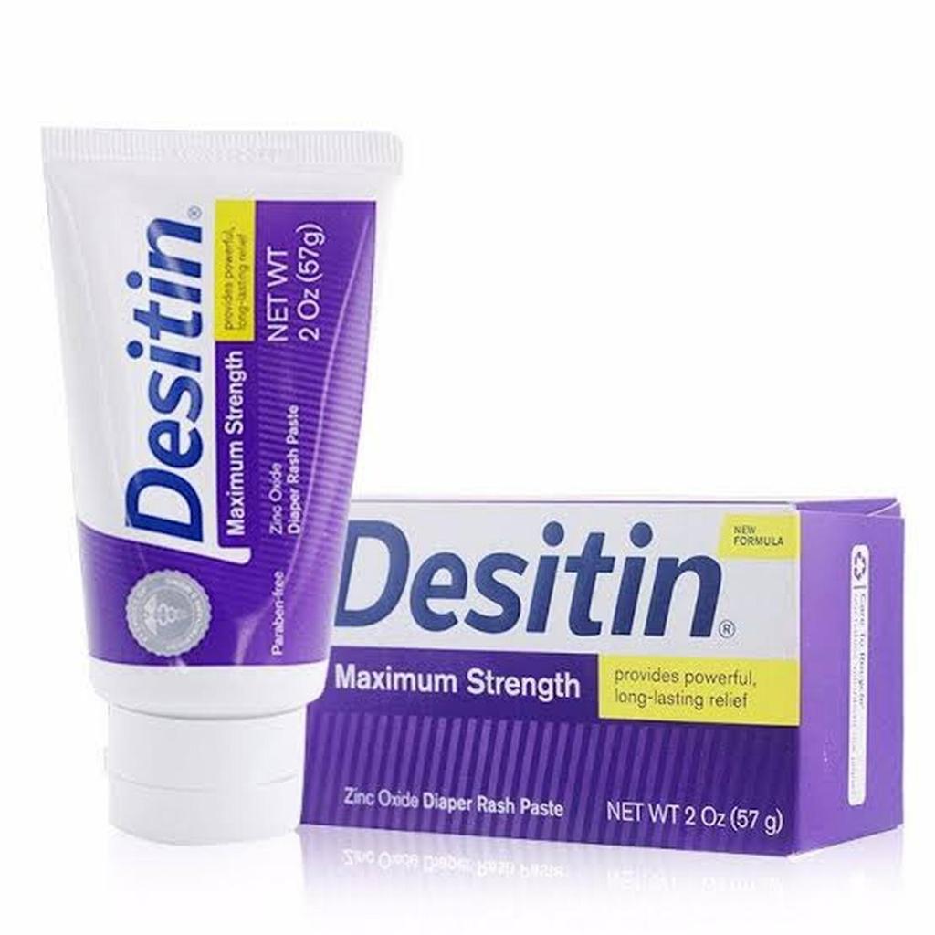 Desitin 57gr Maximum Strength Baby Diaper Rash Cream, 40% Zinc Oxide Protects Skin for 12 Hours
