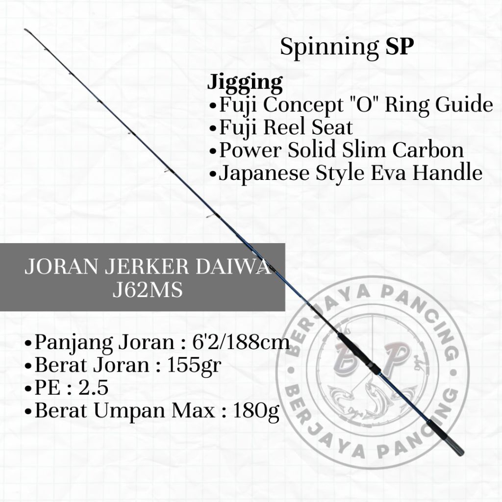 Joran Spinning Jigging DAIWA JERKER