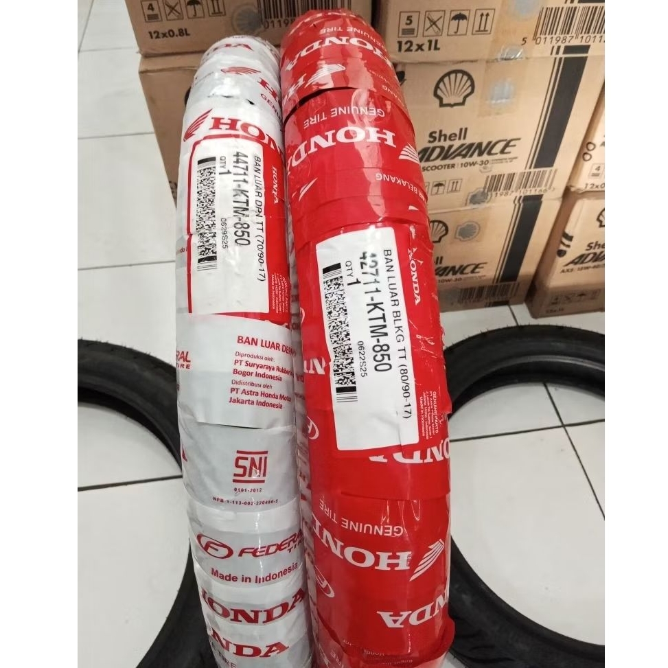 Ban Luar FEDERAL HONDA TUBETYPE 70/90 Ring 17 80/90 Ring 17 BAN DEPAN BELAKANG REVO SUPRA X 125 BLAD