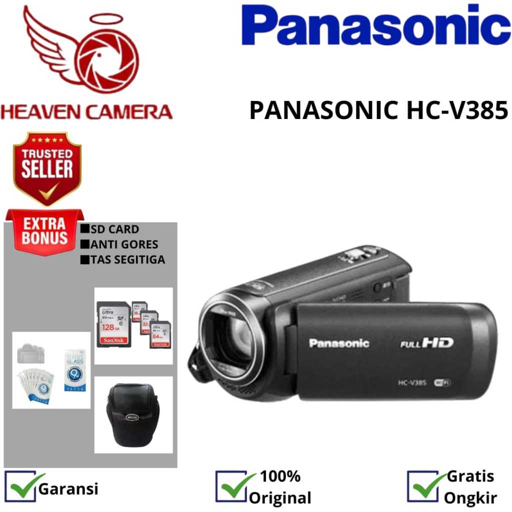 PANASONIC HC-V385 FULL HD CAMCORDER / HANDYCAM PANASONIC HC-V385 / PANASONIC HC-V385