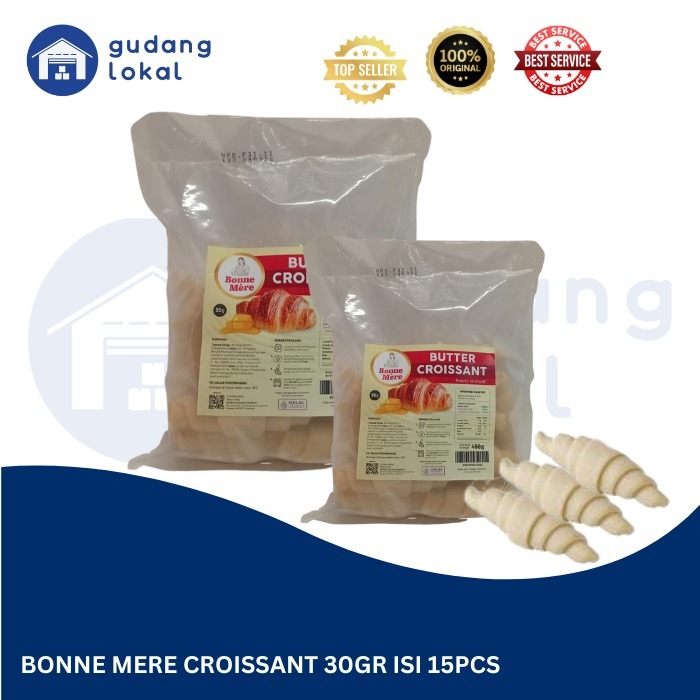 

BONNE MERE CROISSANT BUTTER 30GR ISI 15PCS