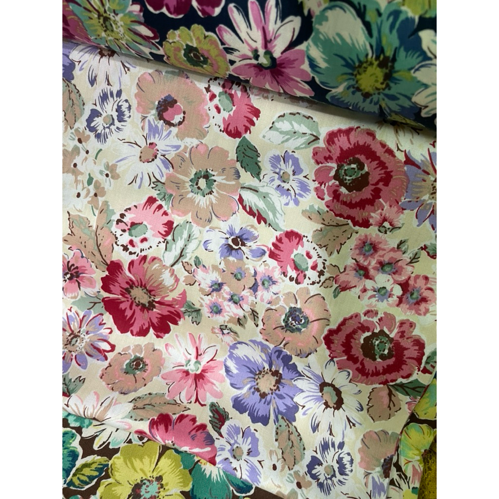 kain katun jepang motif bunga - kain katun jepang motif premiun b