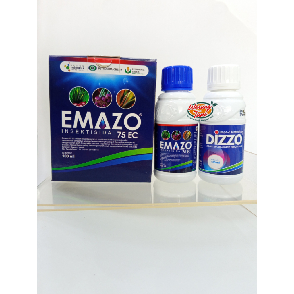 EMAZO BLUE 75 EC – Insektisida Emamektin Benzoat 75 g/l Pengendali Ulat Tanaman
